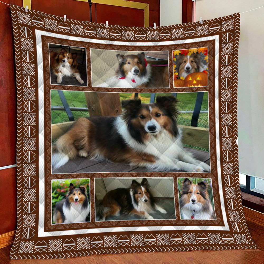 Sheltie Fleece Blanket Quilt Blanket For Bed