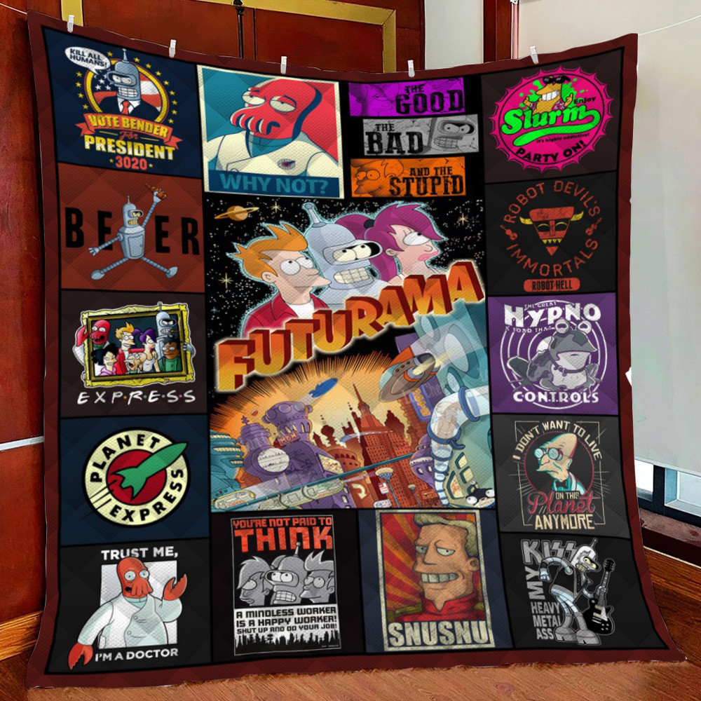 Futurama Qu Fleece Blanket Quilt Blanket