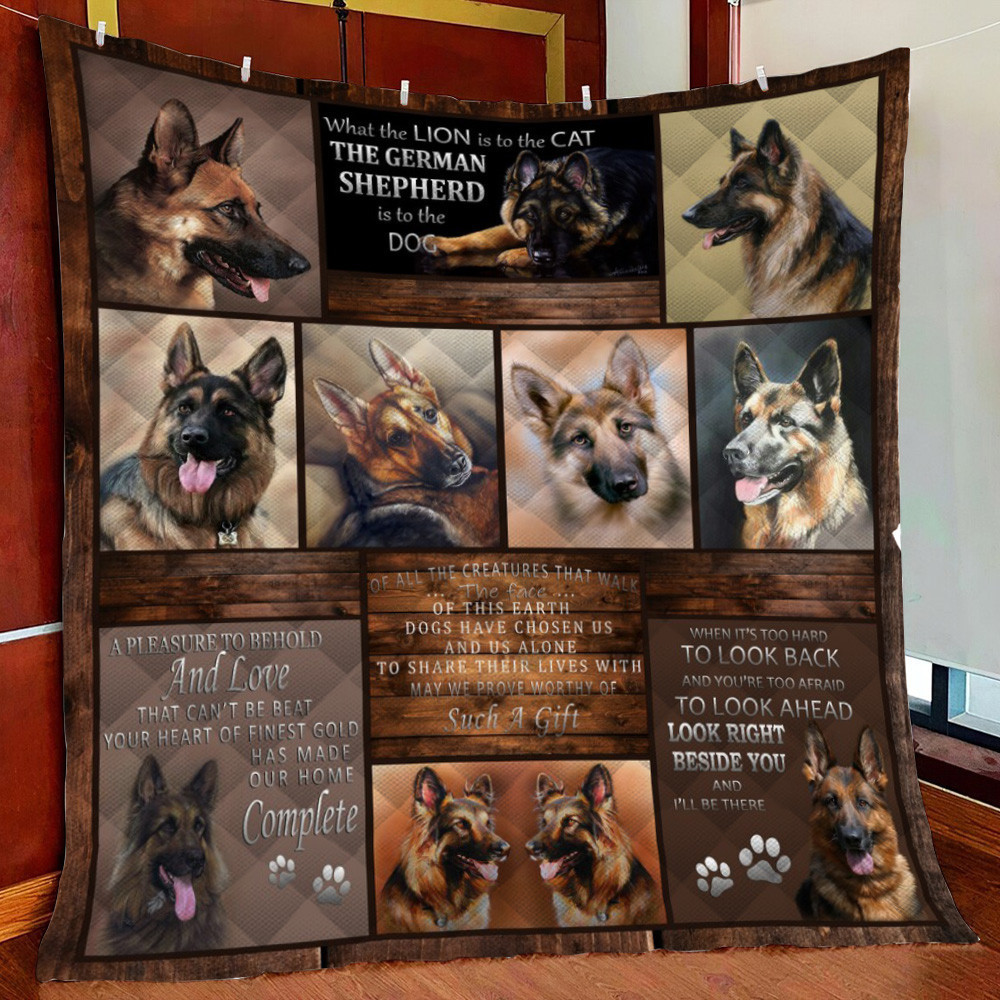 Germhepherd Fleece Blanket Quilt Blanket