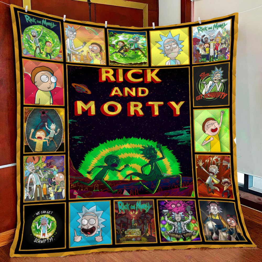 Rick And Morty Fleece Blanket Quilt Blanket For Bed