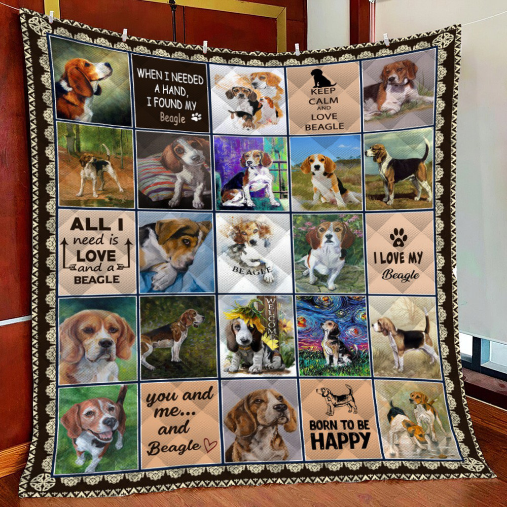 Beagle Fleece Blanket Quilt Blanket