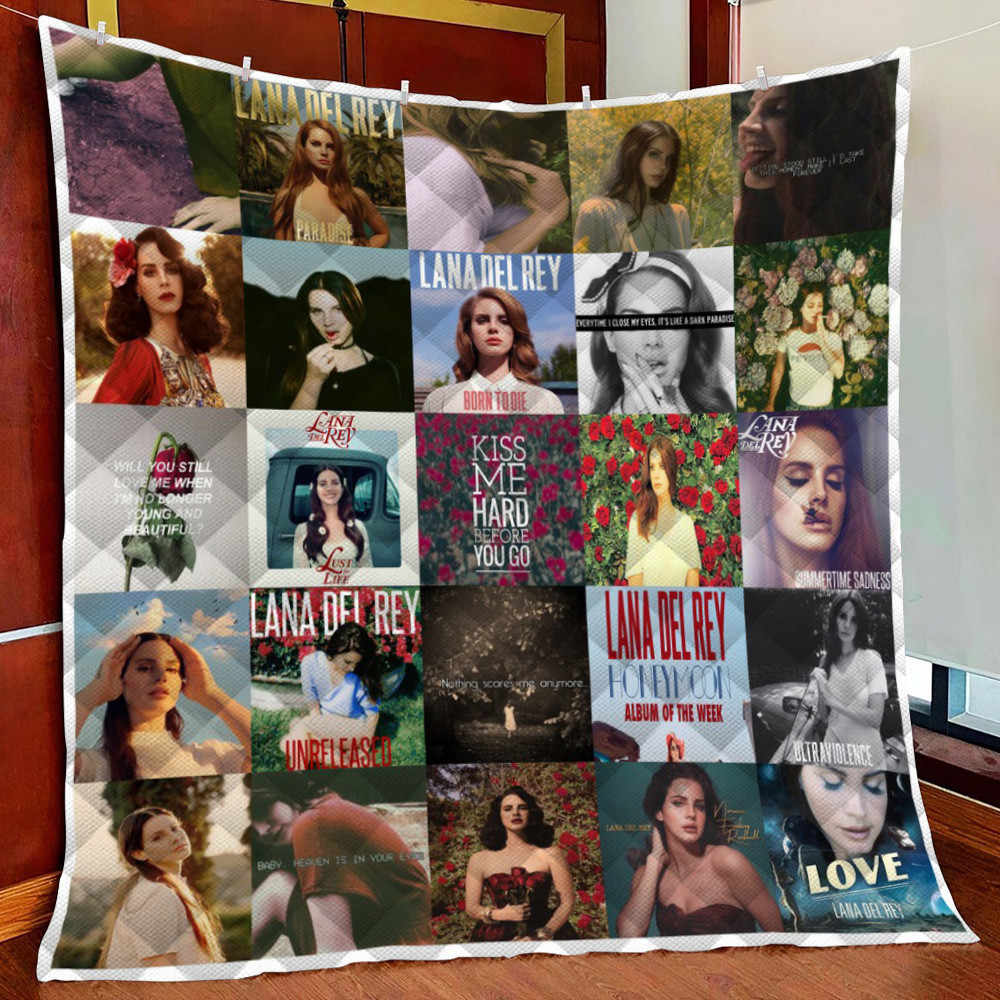 Lana Del Rey Al Fleece Blanket Quilt Blanket For Bed