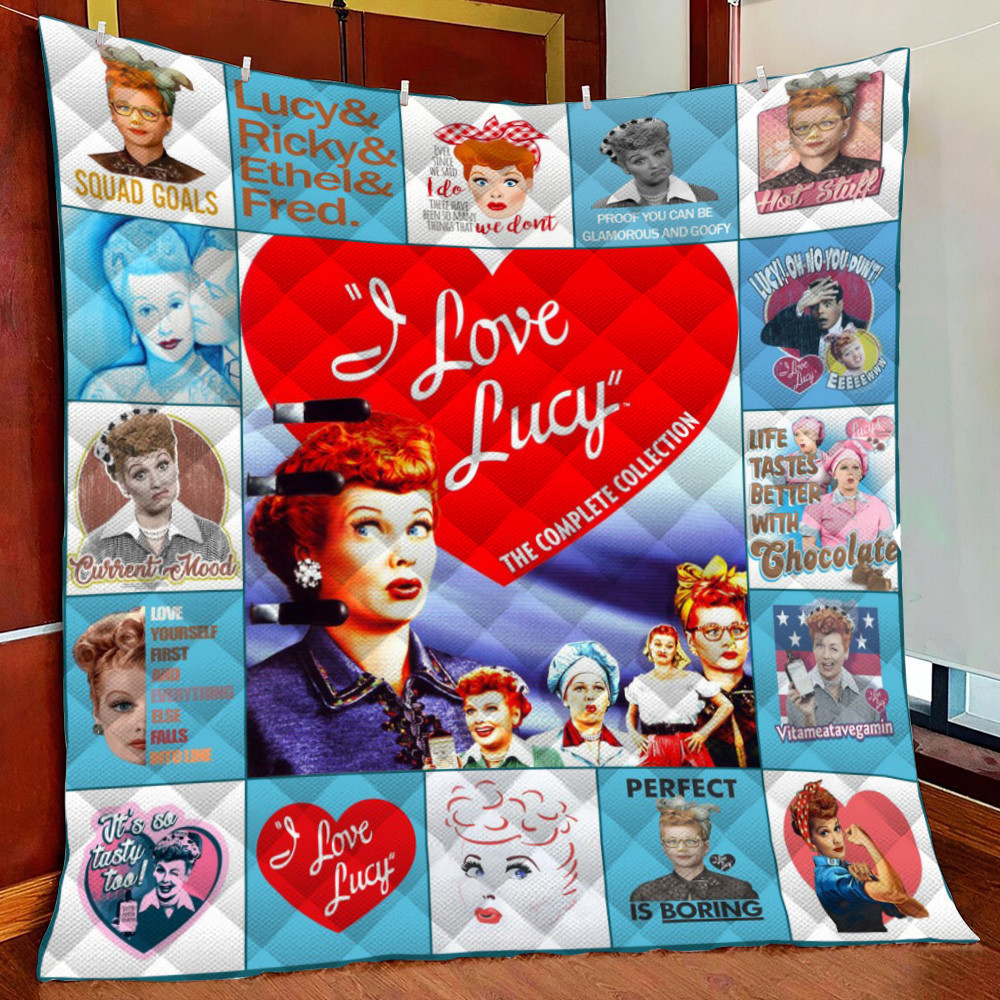 Dd ???? I Love Lucy Fleece Blanket Quilt Blanket