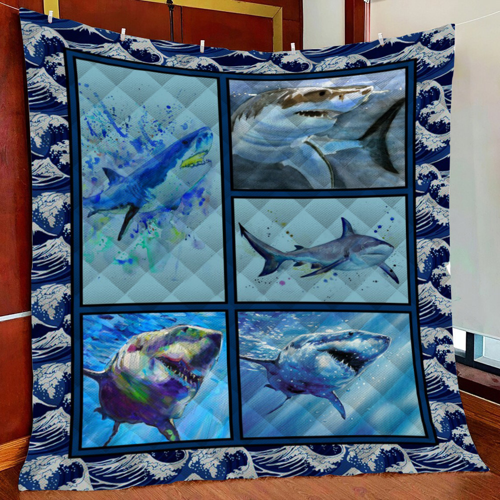 Shark Fleece Blanket Quilt Blanket For Bed