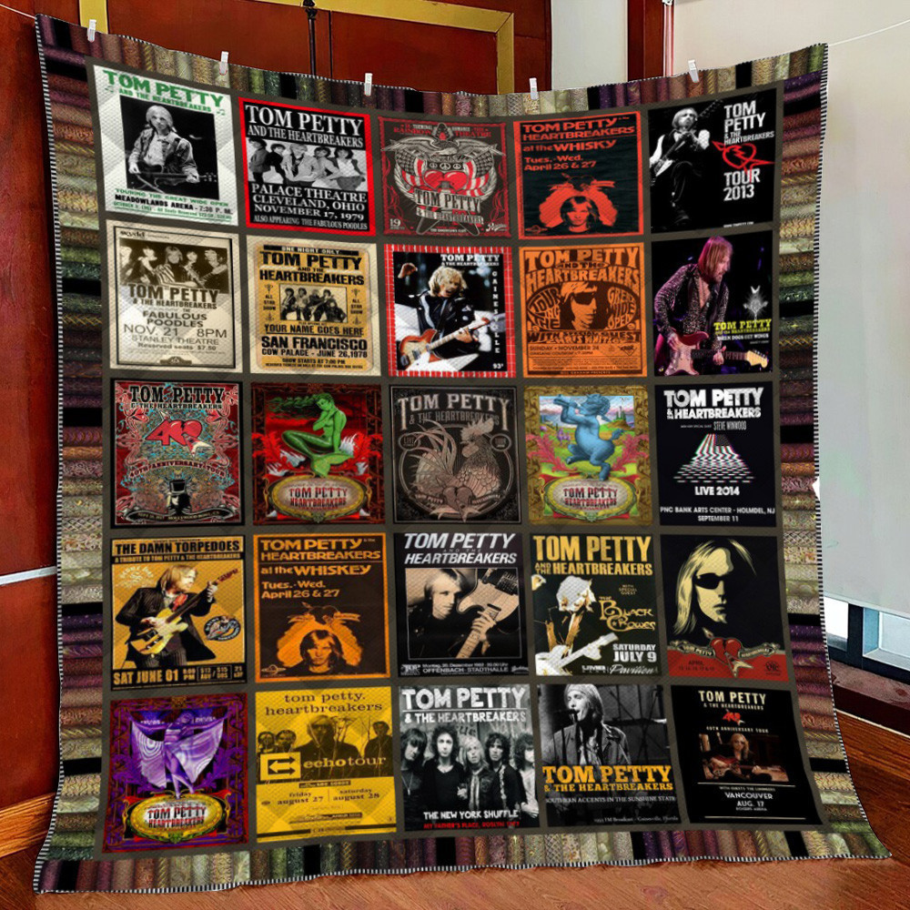 Tom Petty Ver1 Fleece Blanket Quilt Blanket