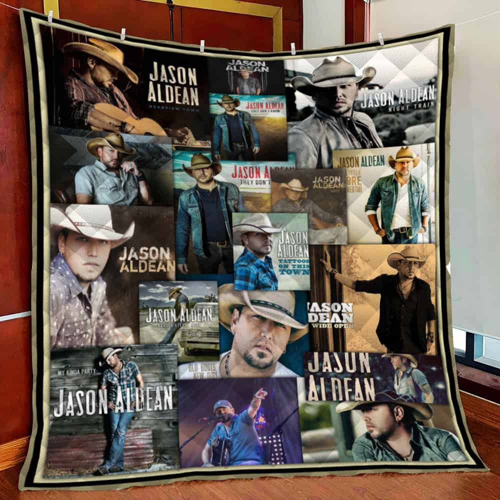 Jason Aldean Fleece Blanket Quilt Blanket