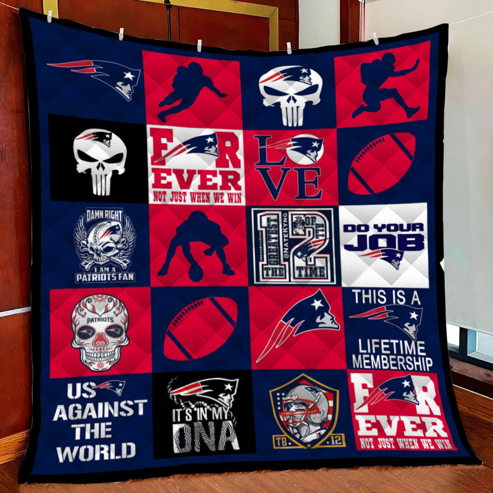 New England Patr Fleece Blanket Quilt Blanket For Bed