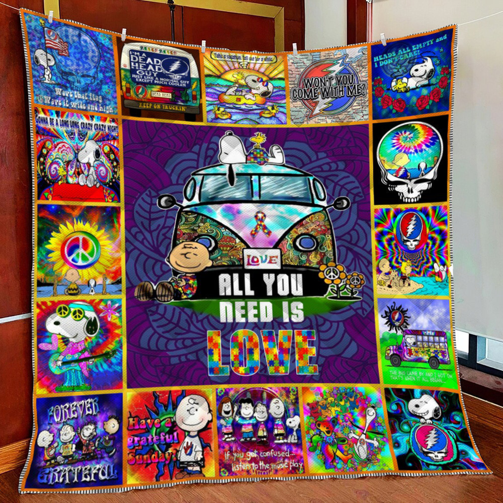 Snoopy Fleece Blanket Quilt Blanket