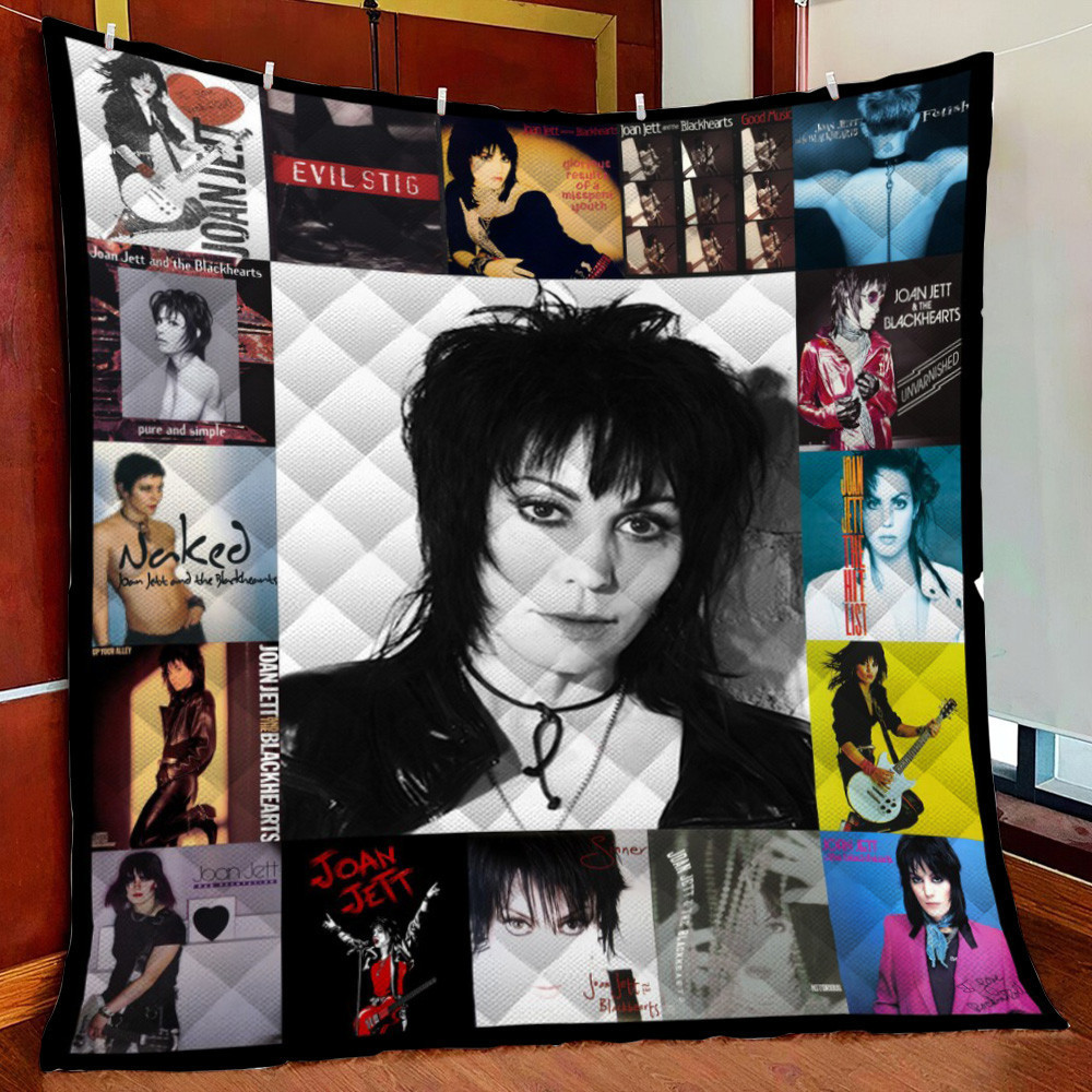 Joan Jett Fleece Blanket Quilt Blanket For Bed