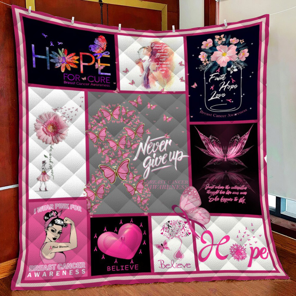Bt Cancer Fleece Blanket Quilt Blanket For Bed