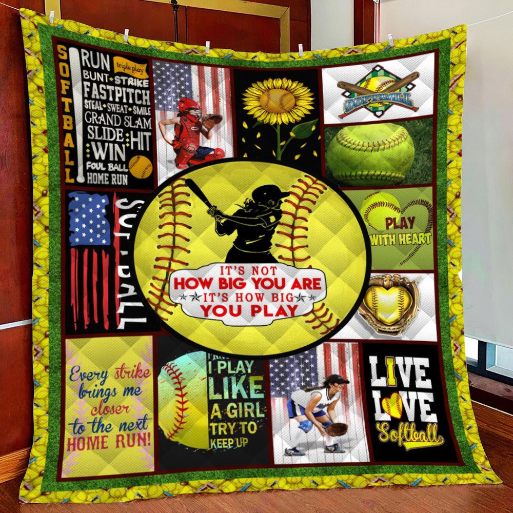 Softball Fleece Blanket Quilt Blanket For Bed