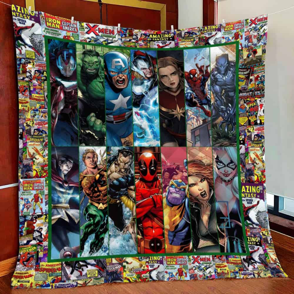 Marvuperhero Comic Fleece Blanket Quilt Blanket