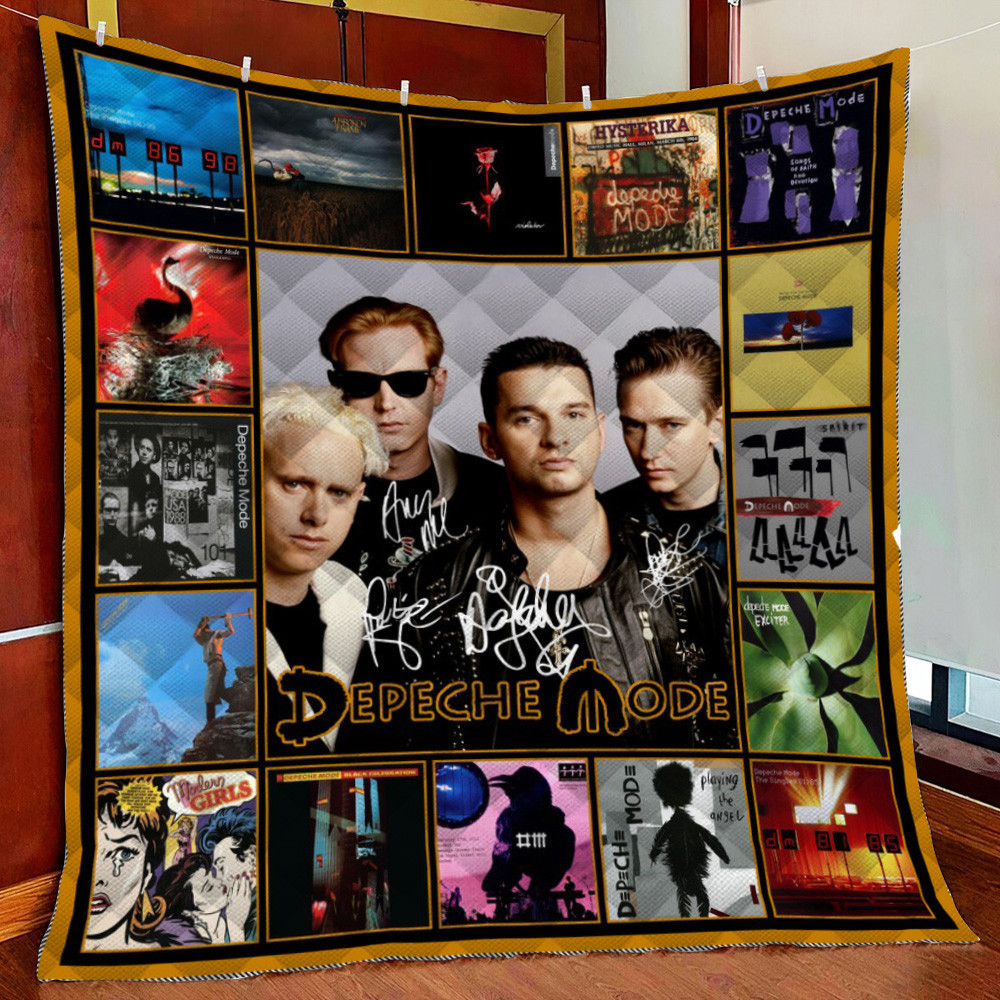 Depeche Mode Ver1 Fleece Blanket Quilt Blanket