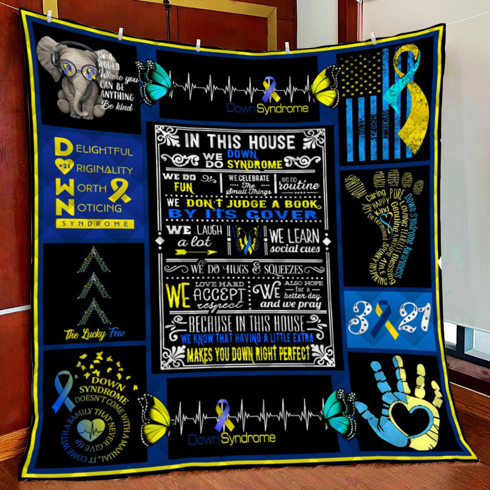 In e We Do Doyndrome Fleece Blanket Quilt Blanket For Bed