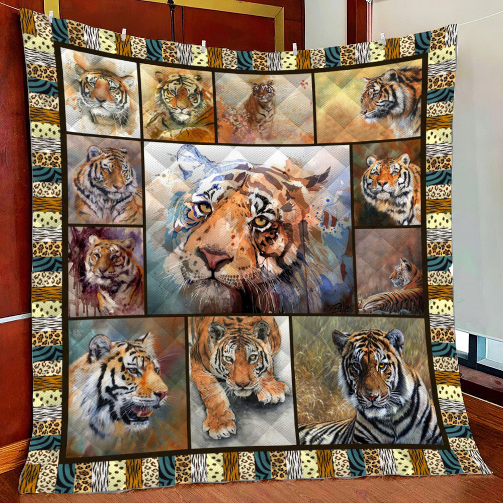 Tiger Fleece Blanket Quilt Blanket