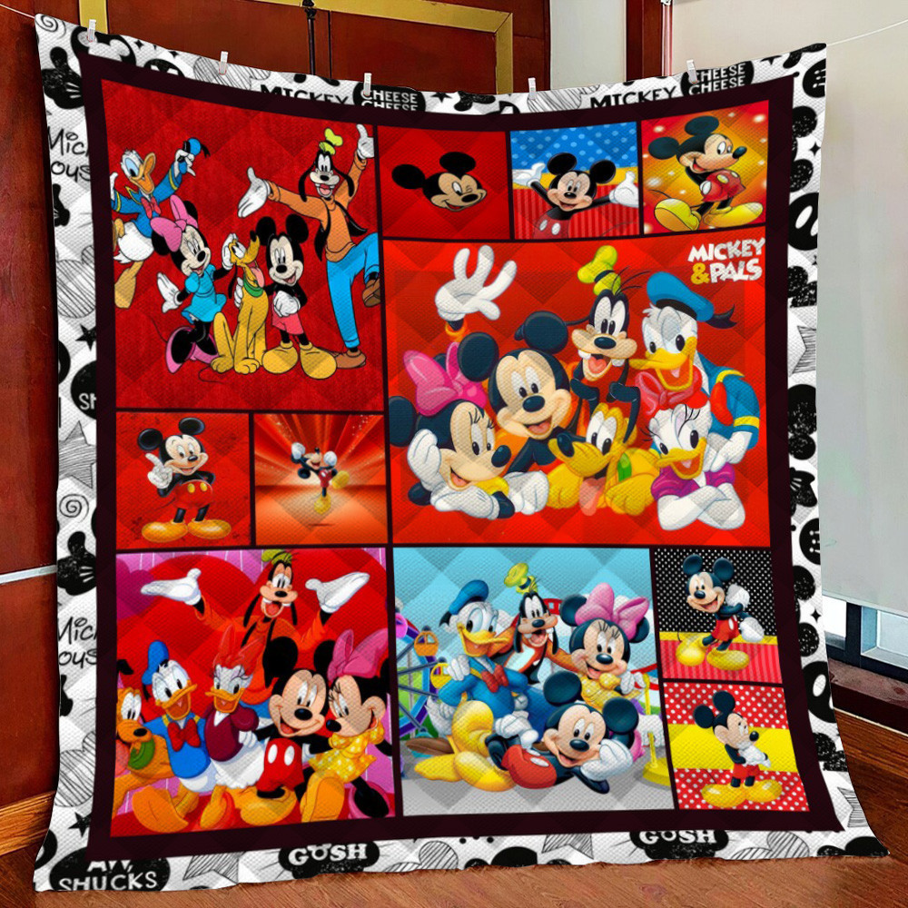 Mickey &Amp; Fri Fleece Blanket Quilt Blanket