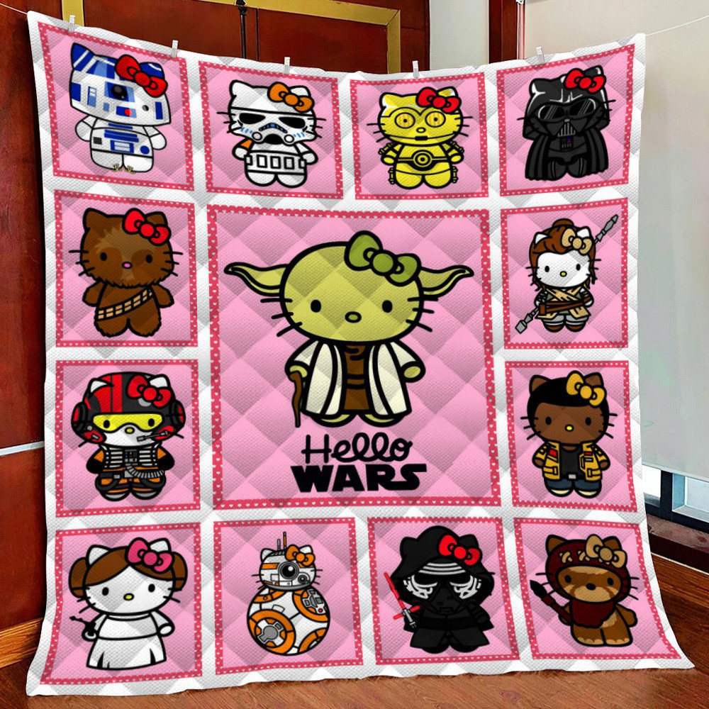 Hello Kittar Fleece Blanket Quilt Blanket For Bed