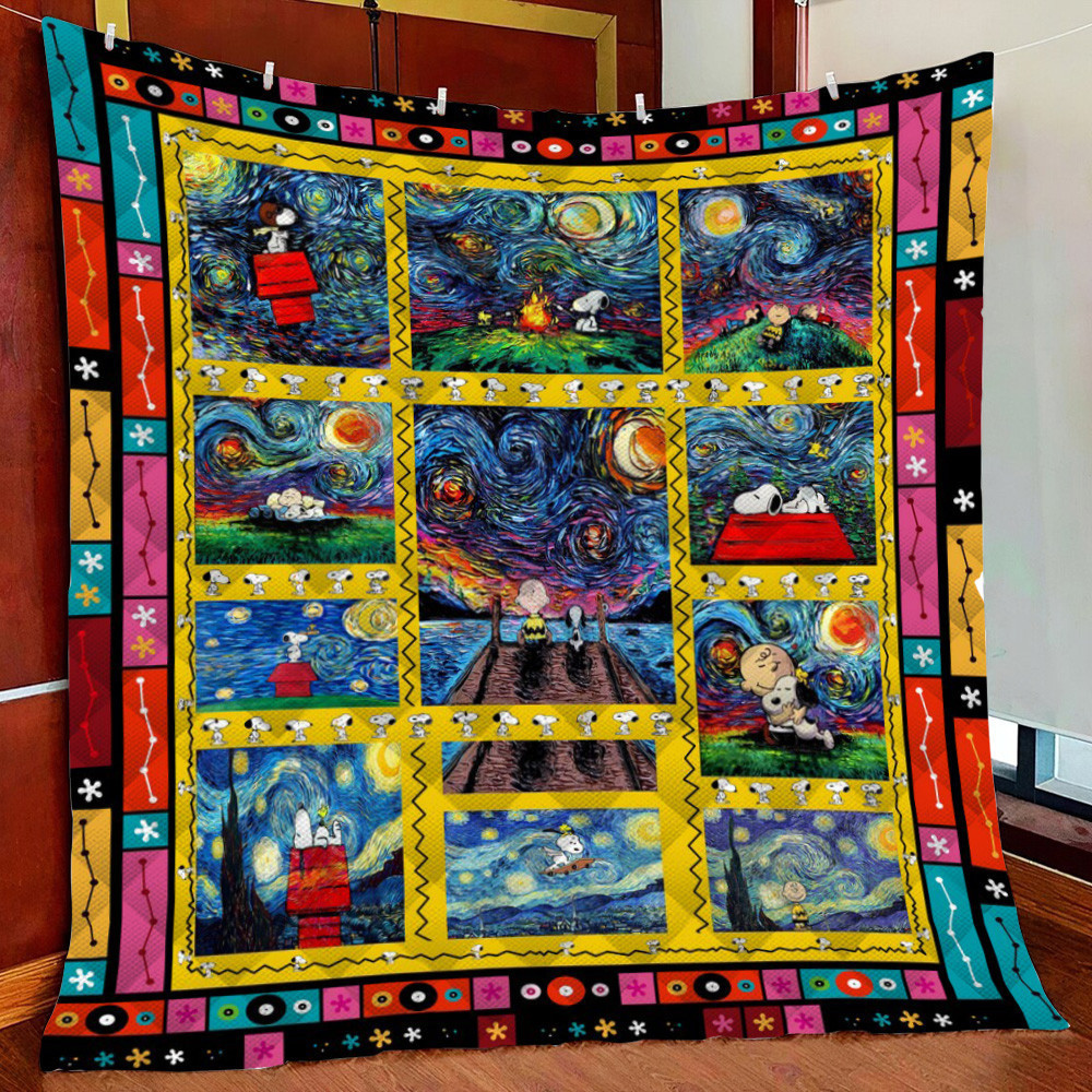 Charlie Brown Anoopy Wtock Art 3D Fleece Blanket Quilt Blanket For Bed