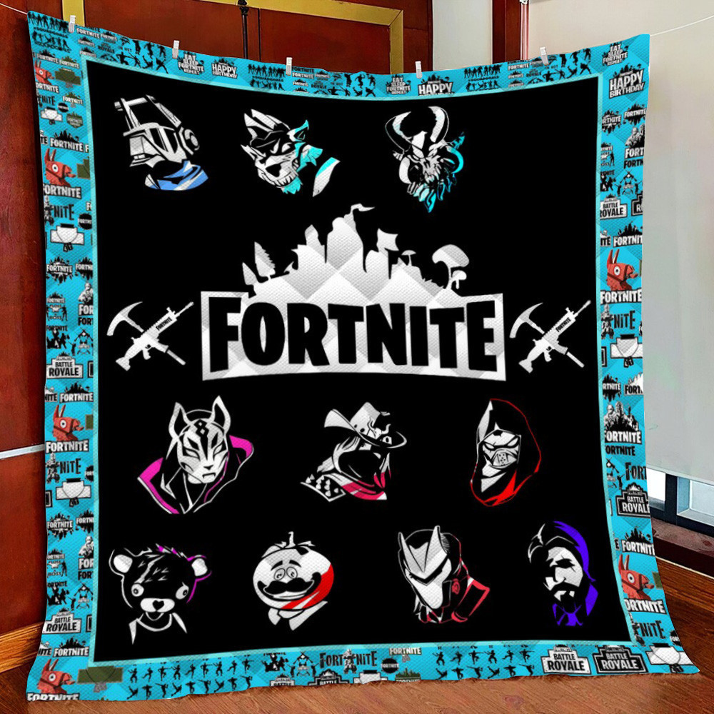 Fortnite V1 Fleece Blanket Quilt Blanket