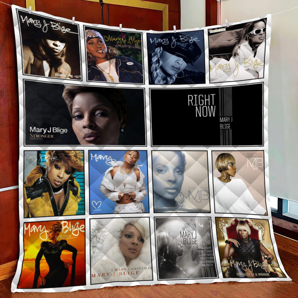 Mary J Blige Fleece Blanket Quilt Blanket