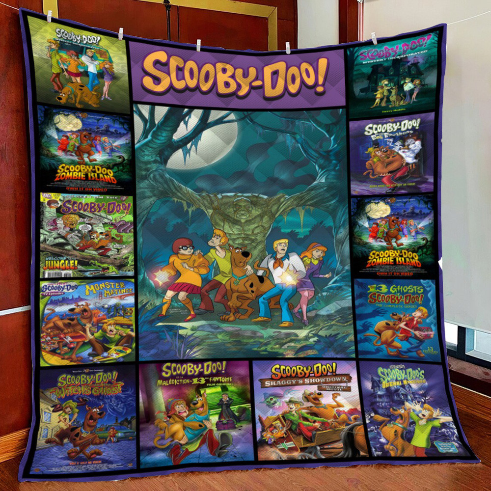 Scooby Doo Fleece Blanket Quilt Blanket For Bed