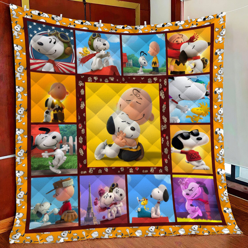 Snoopy 13 Fleece Blanket Quilt Blanket