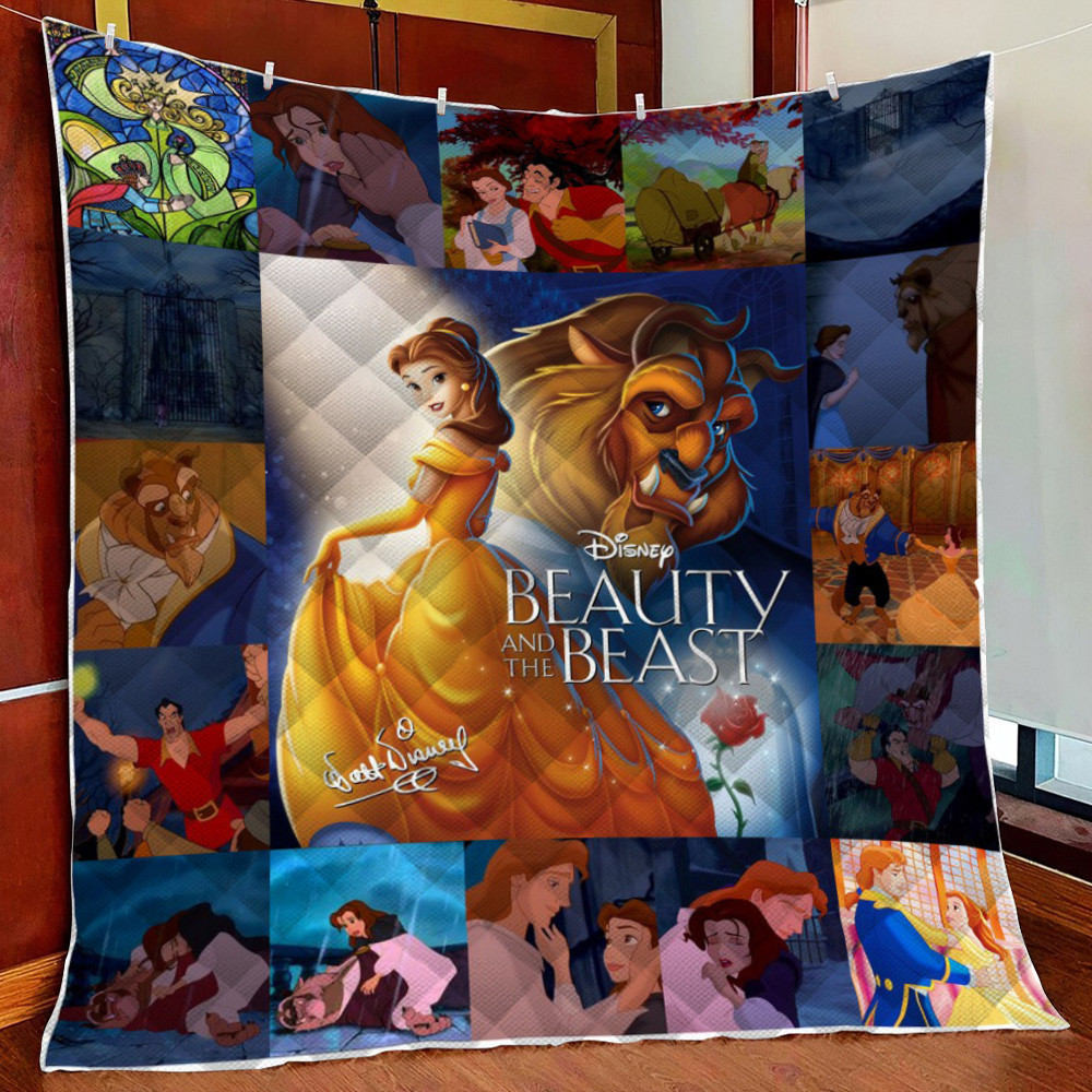 Beauty And The t 2 Fleece Blanket Quilt Blanket For Bed