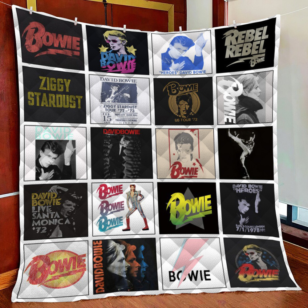 David Bowie Fleece Blanket Quilt Blanket