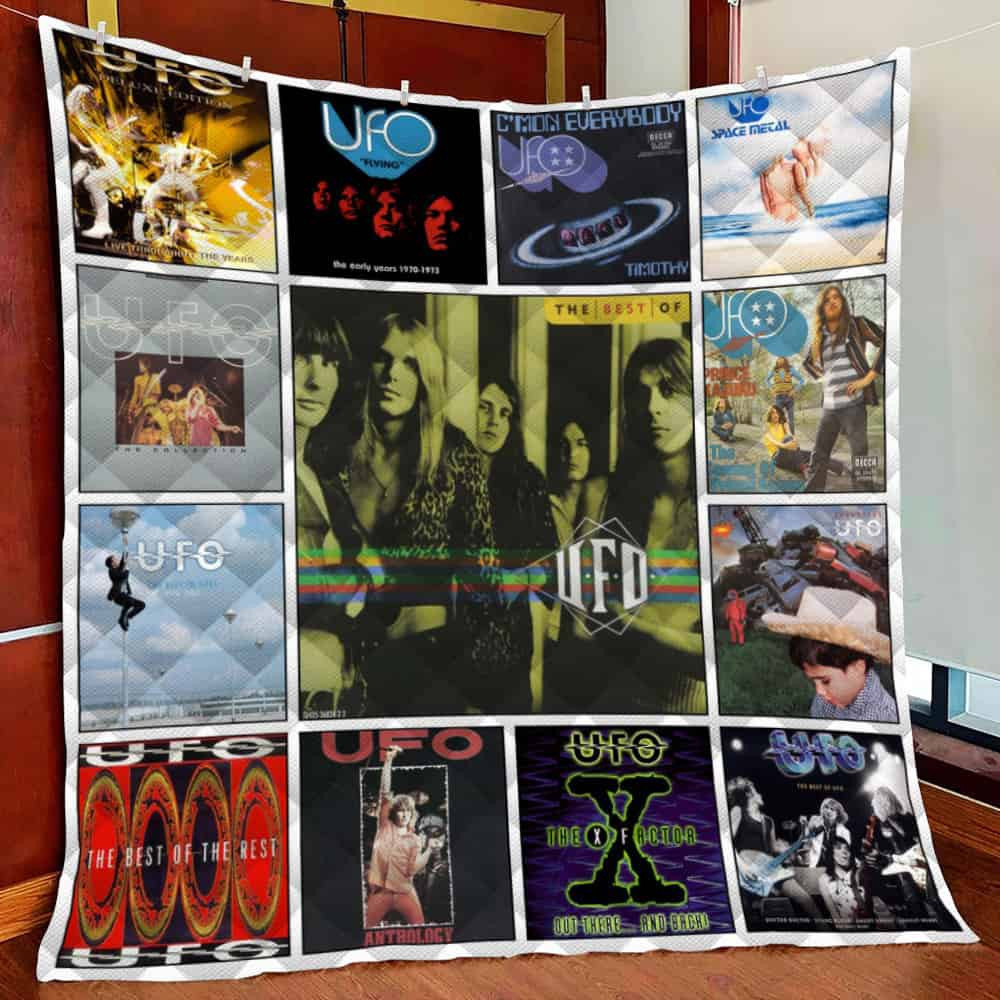 Ufo Compilat Al Fleece Blanket Quilt Blanket