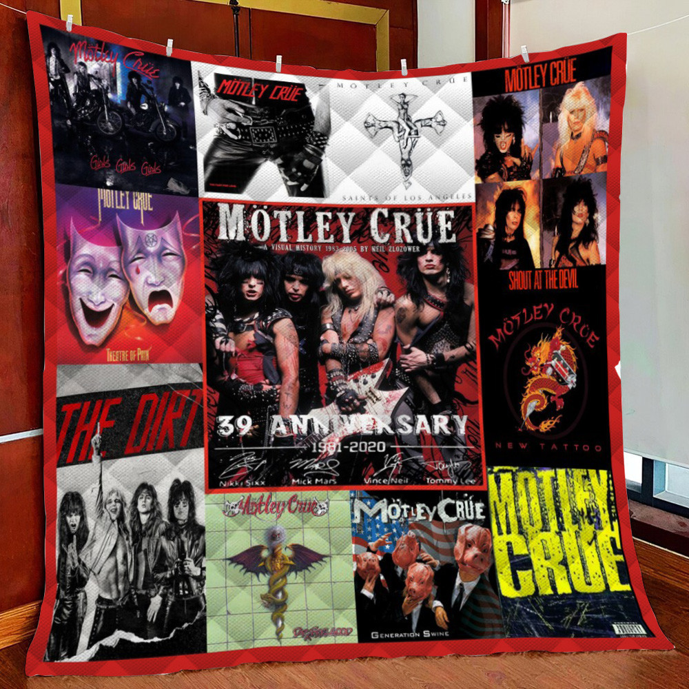 Motley Crue Tribute Fleece Blanket Quilt Blanket