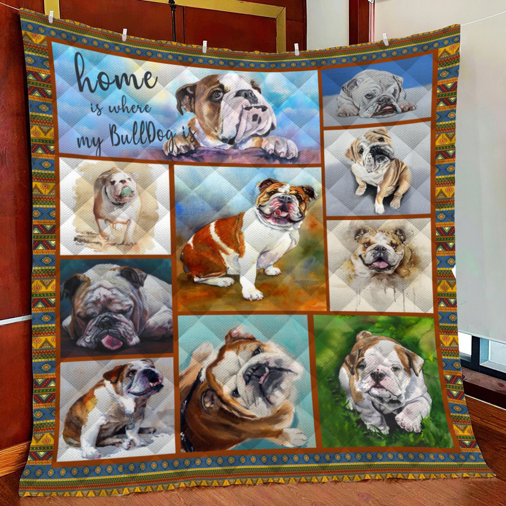 Bulldog 10 Fleece Blanket Quilt Blanket For Bed