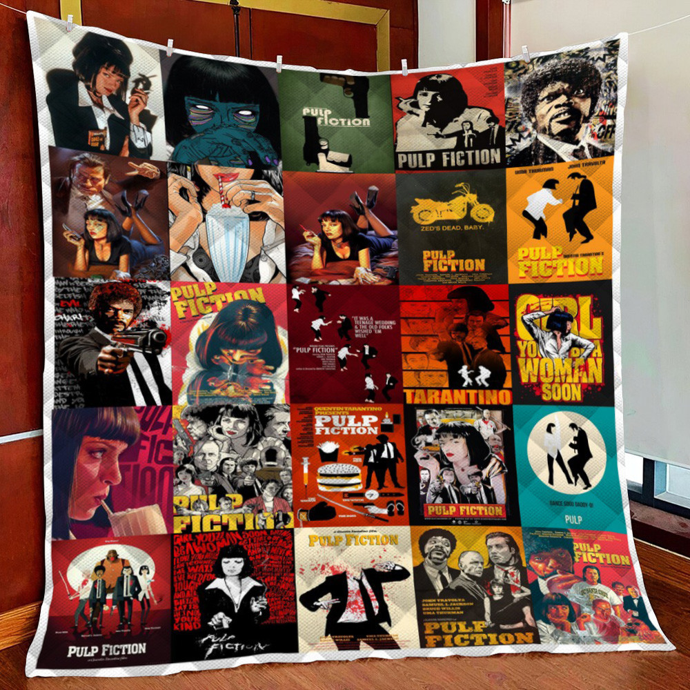 Pulp Fiction Fleece Blanket Quilt Blanket