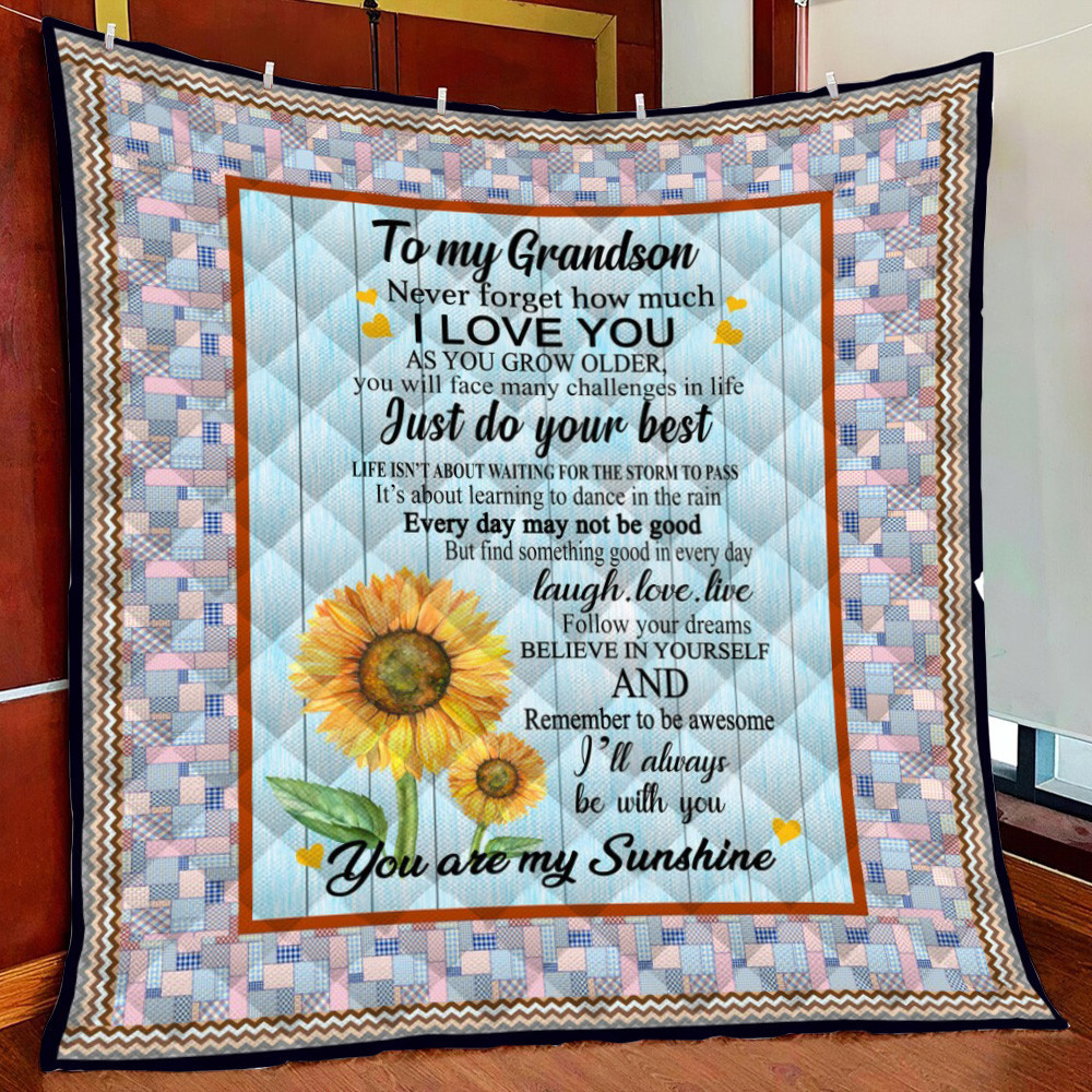 Gron You Are unshine Laugh Love Live Fleece Blanket Quilt Blanket