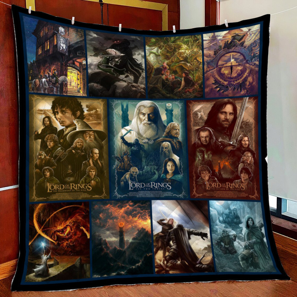 The Lord Of The R Fleece Blanket Quilt Blanket