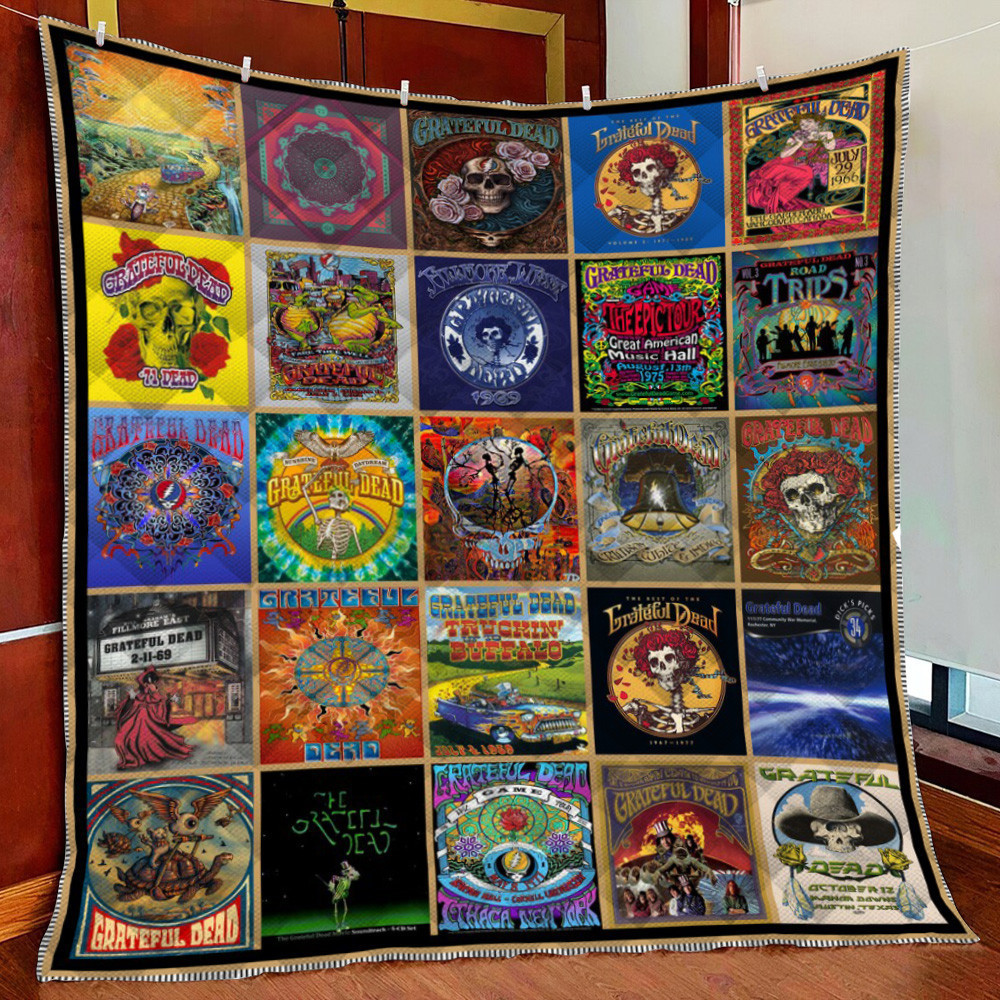Grateful Dead V1 Fleece Blanket Quilt Blanket