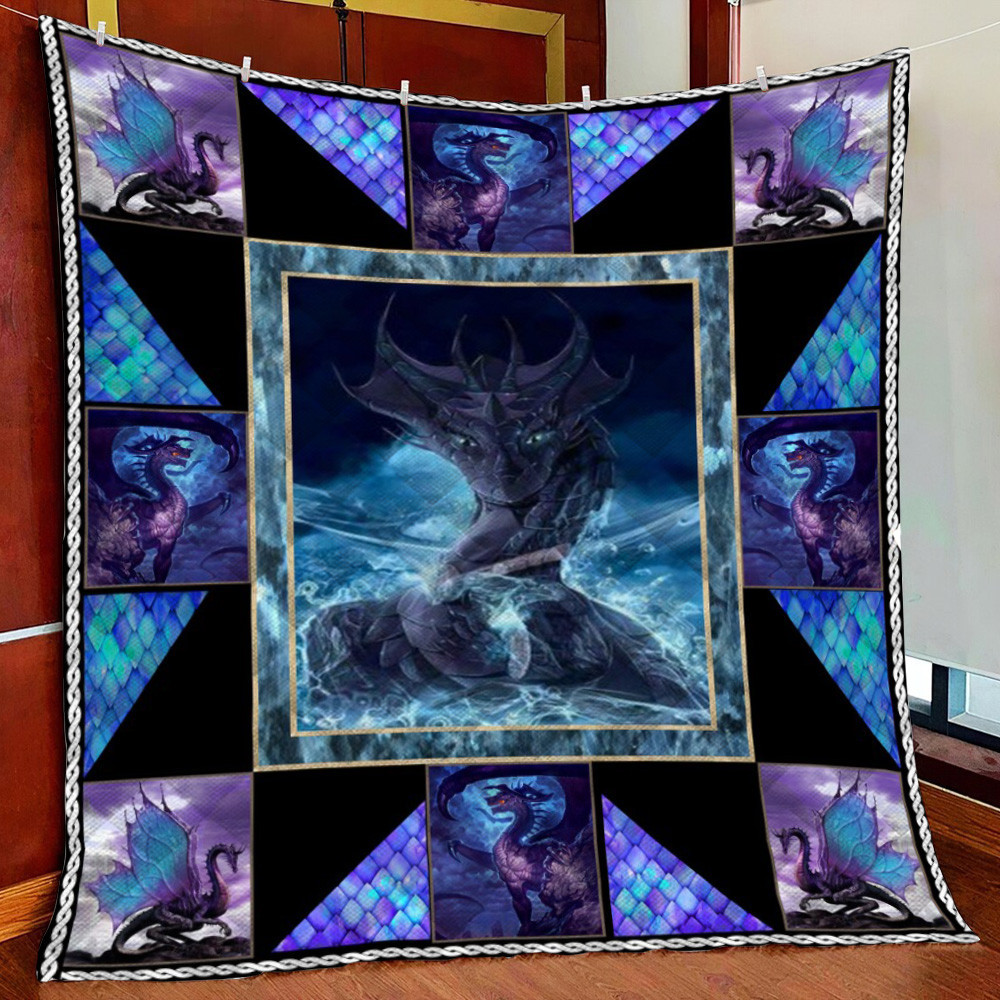 Colorful Dragon Fleece Blanket Quilt Blanket