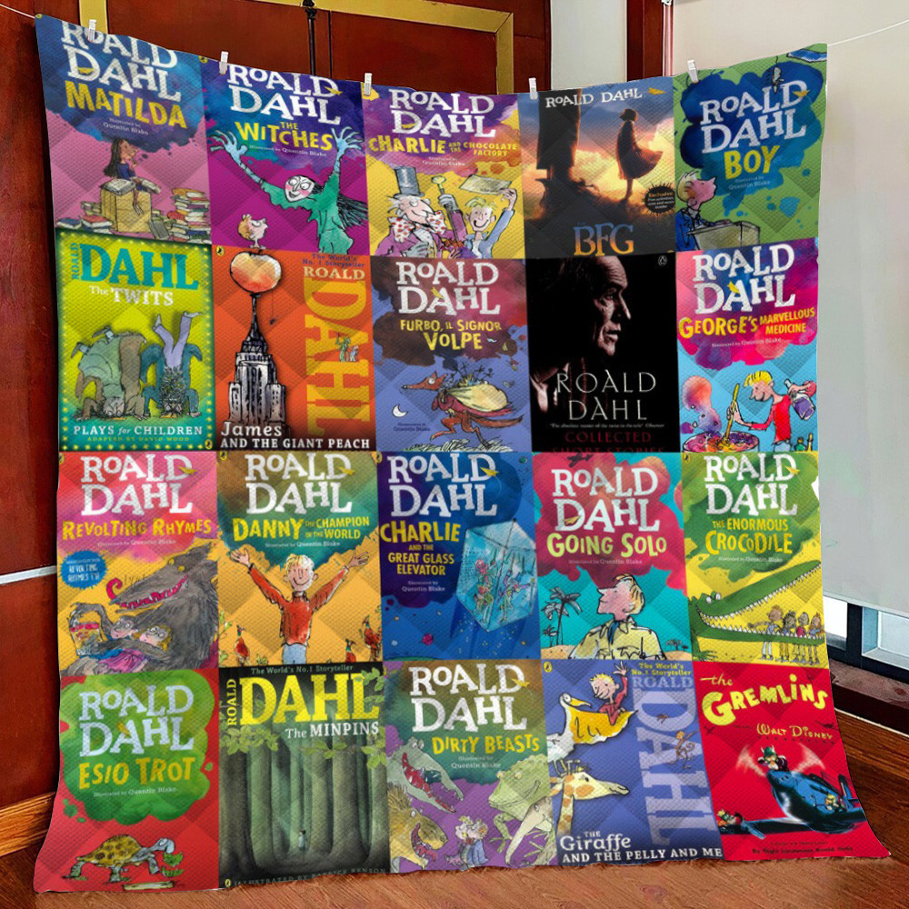 Roald Dahl B Fleece Blanket Quilt Blanket