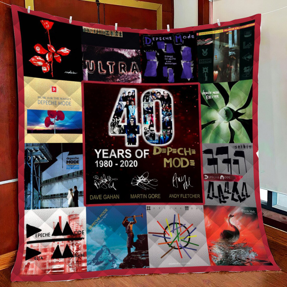 Depeche Mode Ver2 Fleece Blanket Quilt Blanket