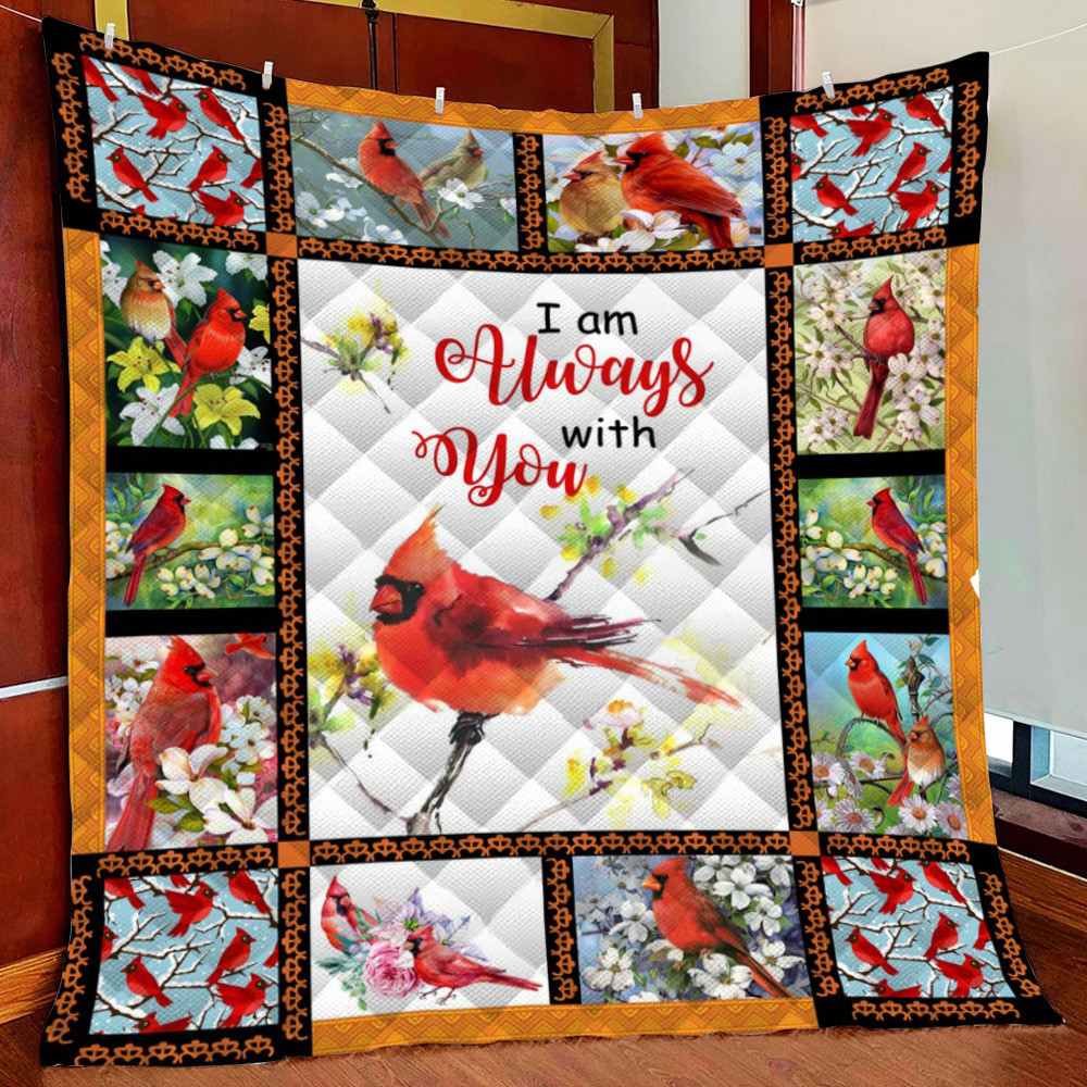 Cardinal I Am Al With You Fleece Blanket Quilt Blanket