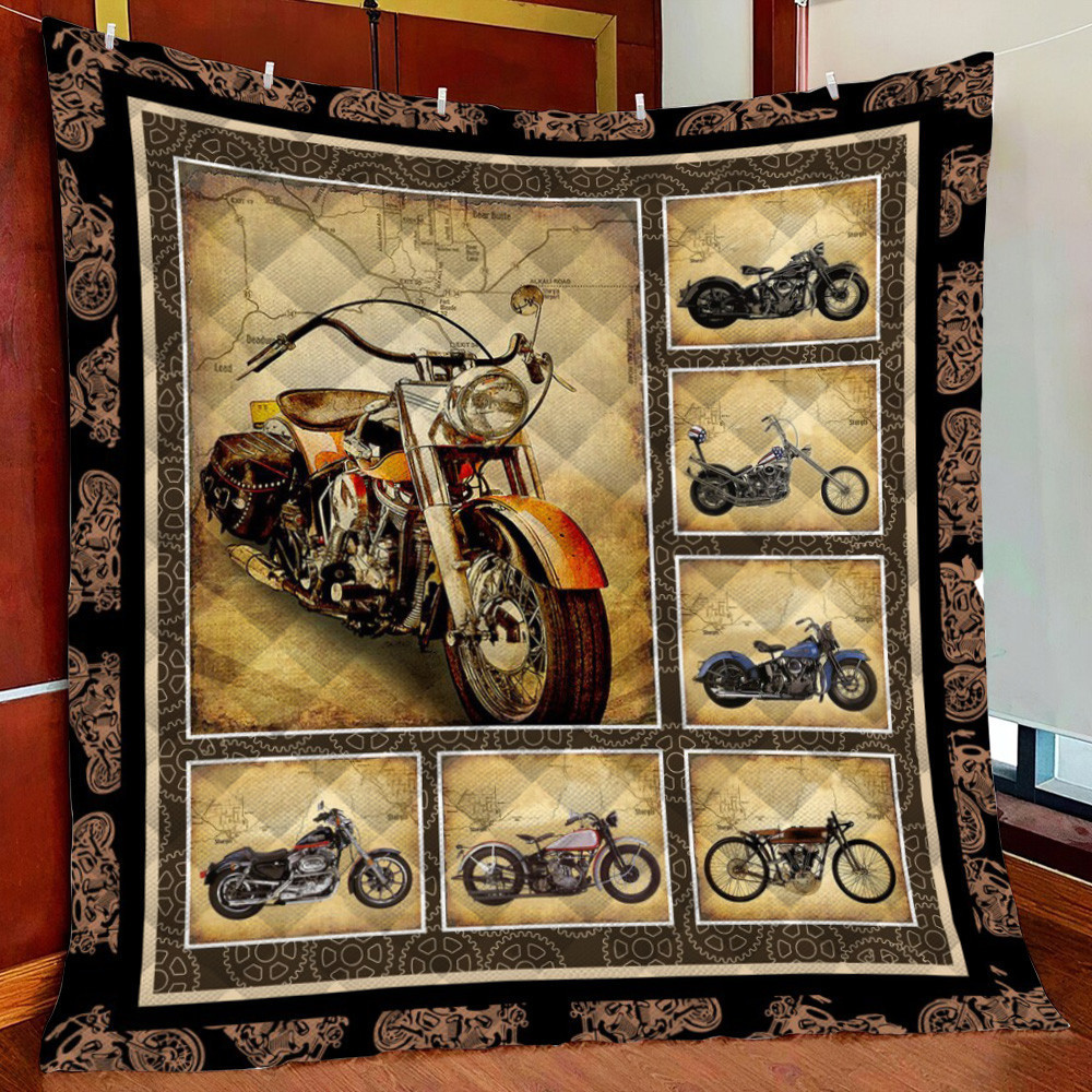 Motorcy Fleece Blanket Quilt Blanket