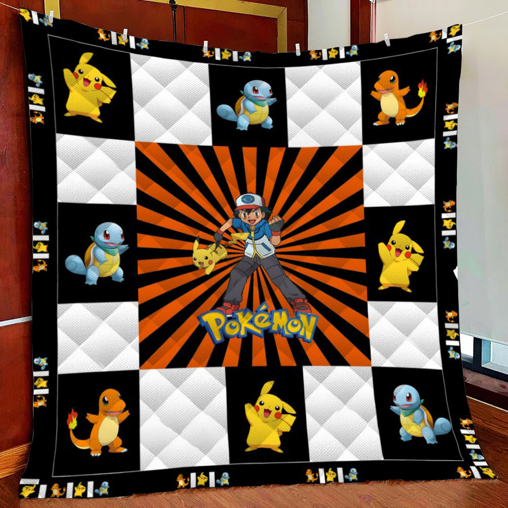 Pok??Mon Fleece Blanket Quilt Blanket For Bed
