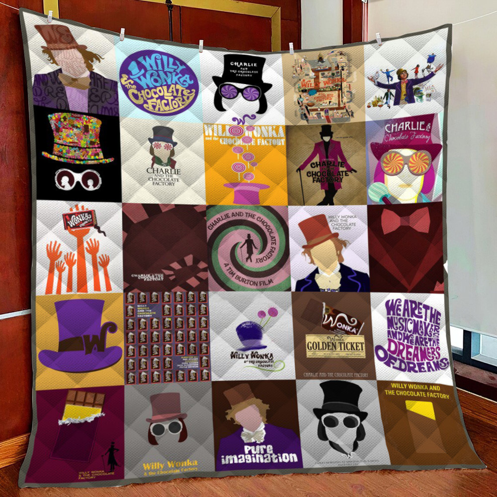 Charlie And The Chocolate Factory Fleece Blanket Quilt Blanket