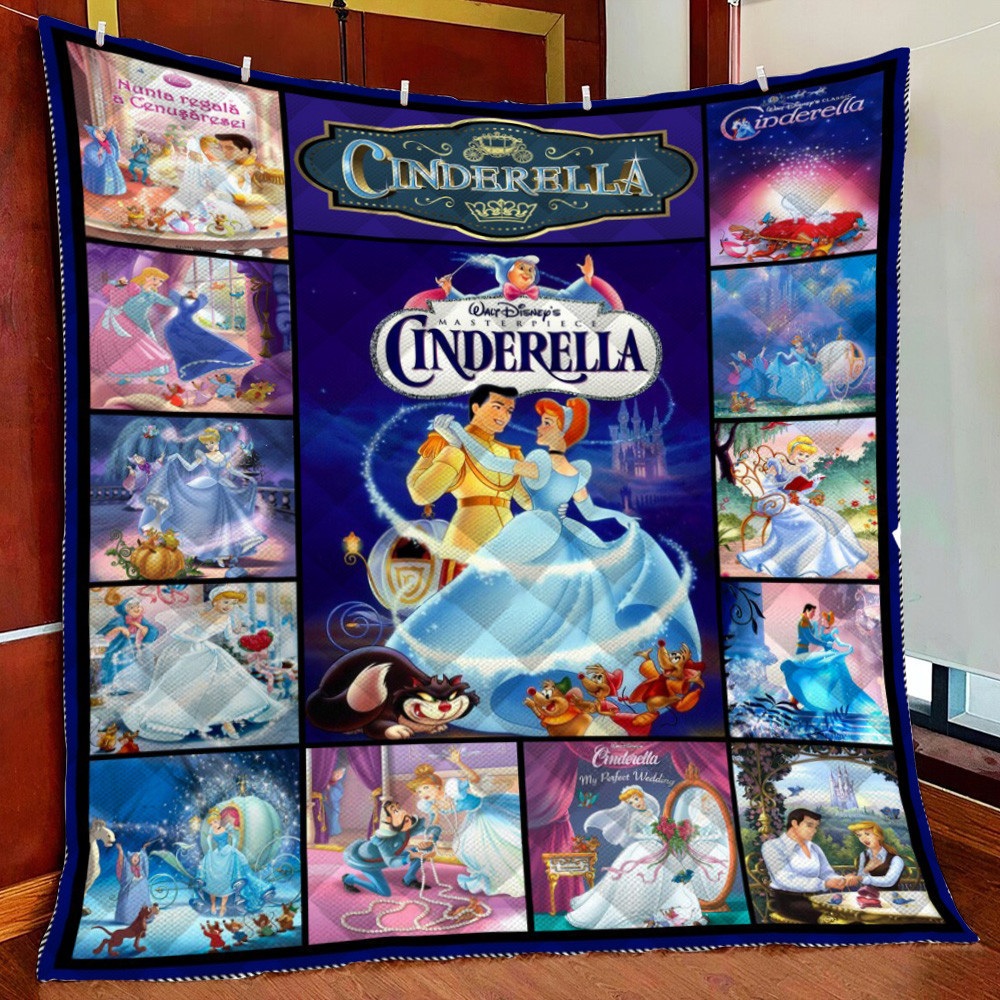 Cinderella Fleece Blanket Quilt Blanket
