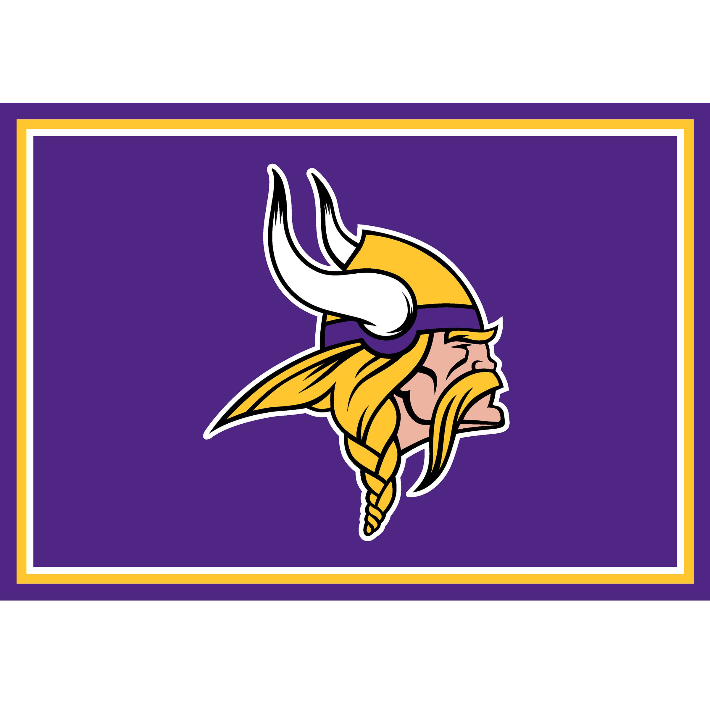 Nfl Minnesota Vikings Entry Mat And Area Rug 
