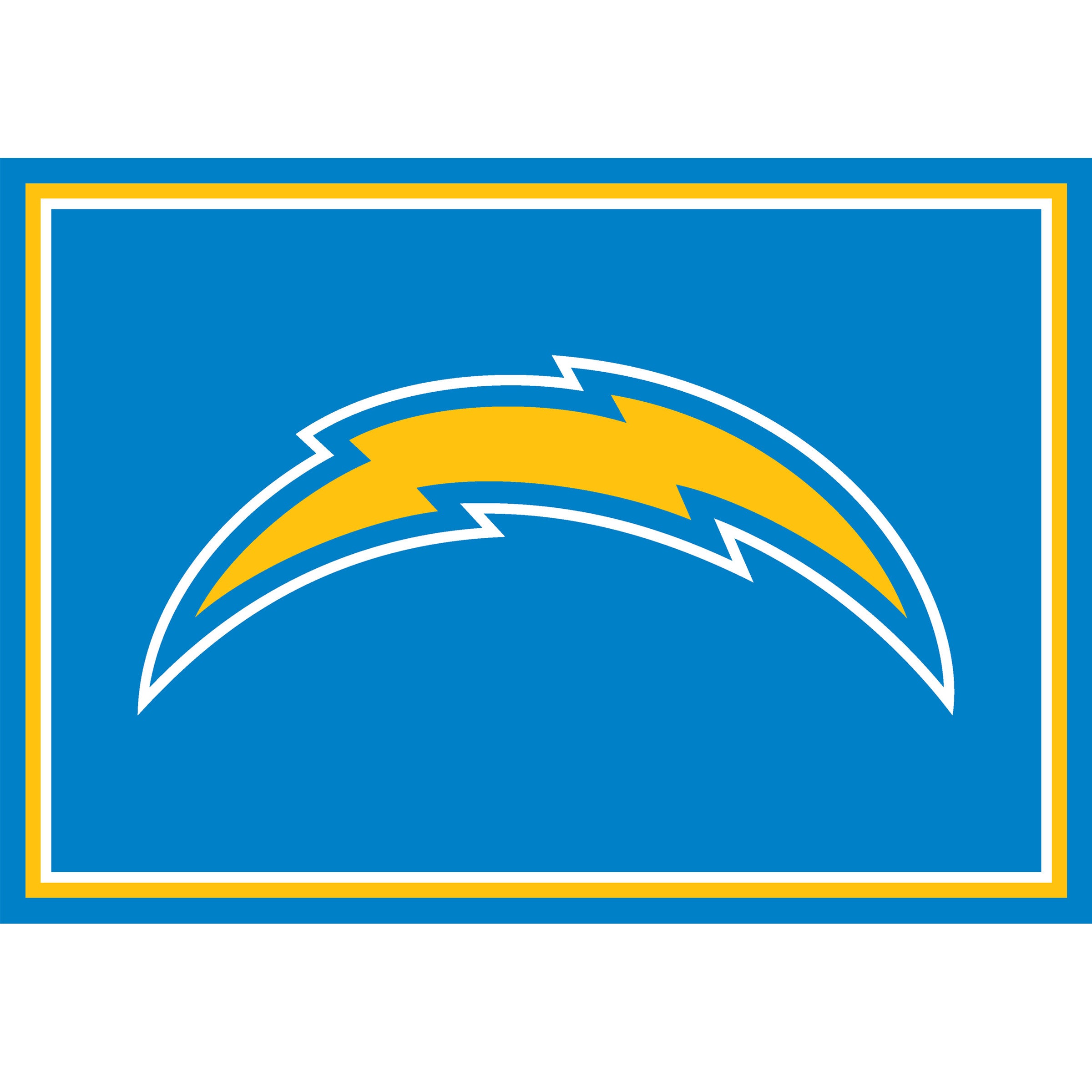 Nfl Los Angeles Chargers Entry Mat And Area Rug 