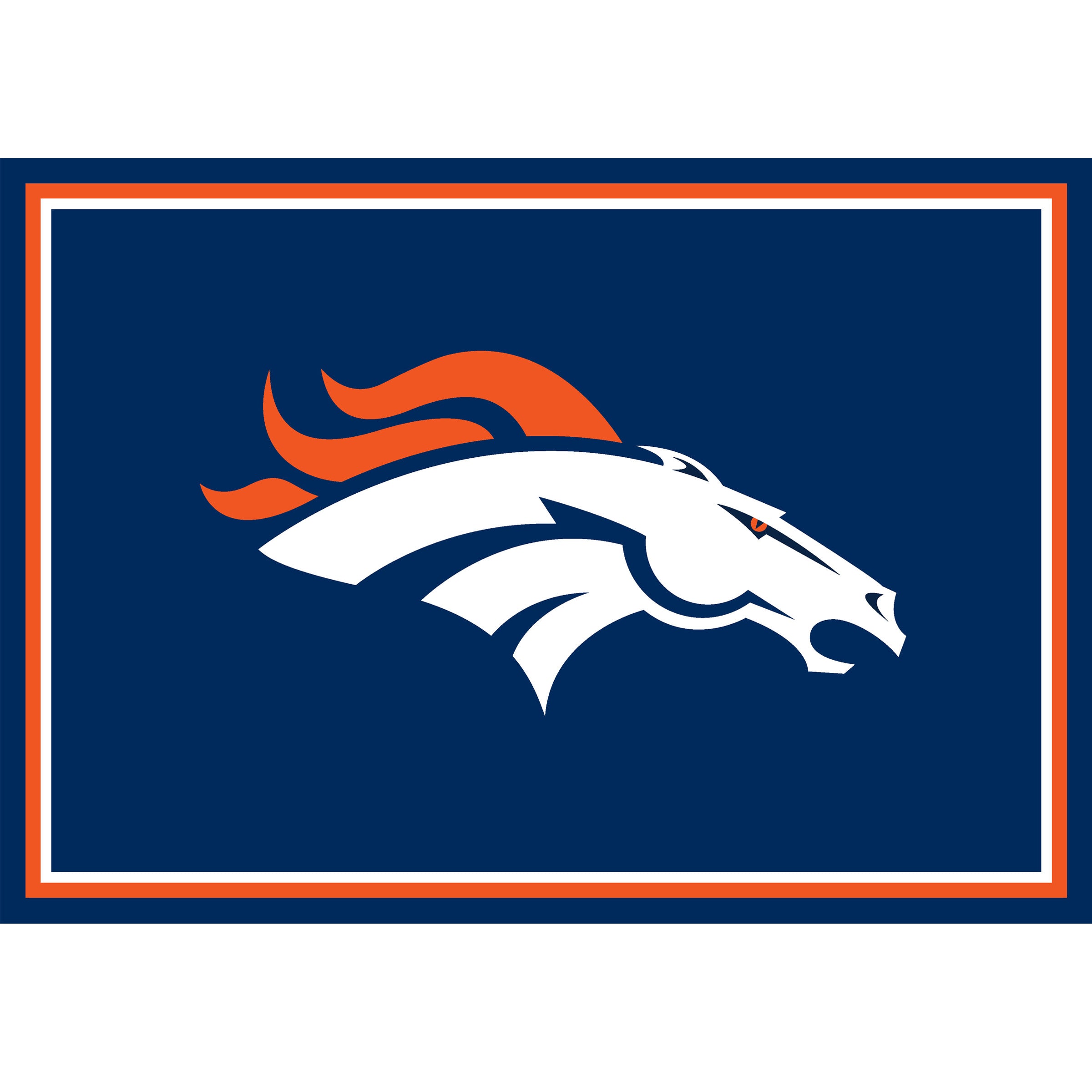Nfl Denver Broncos Entry Mat And Area Rug 