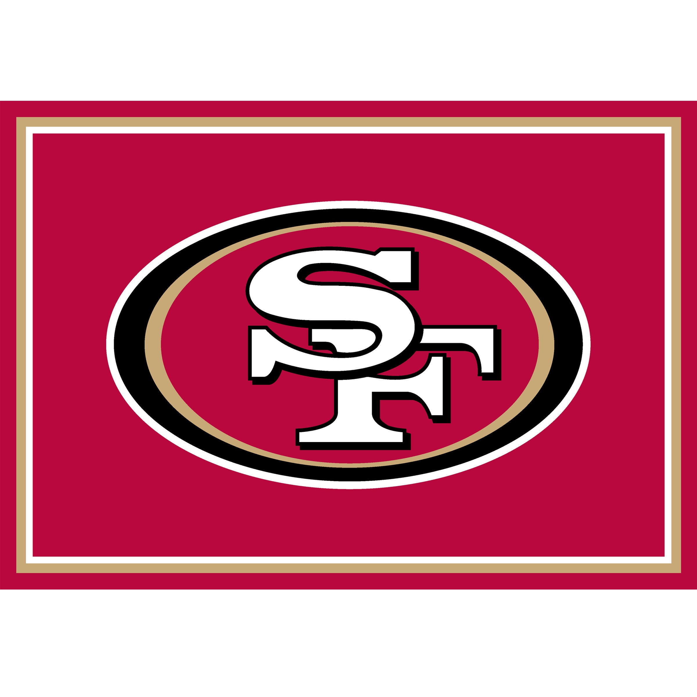 Nfl San Francisco 49Ers Entry Mat And Area Rug 