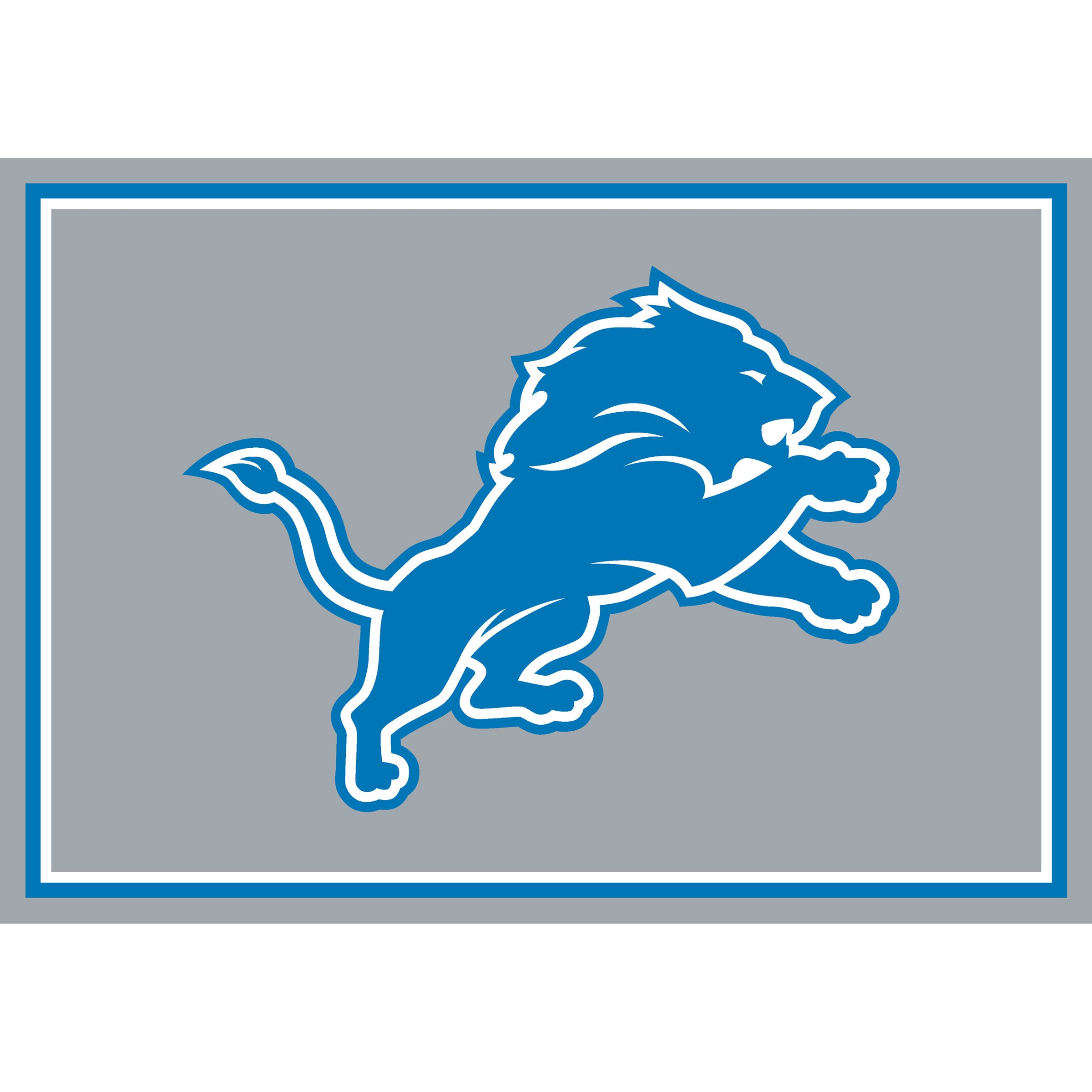 Nfl Detroit Lions Entry Mat And Area Rug 