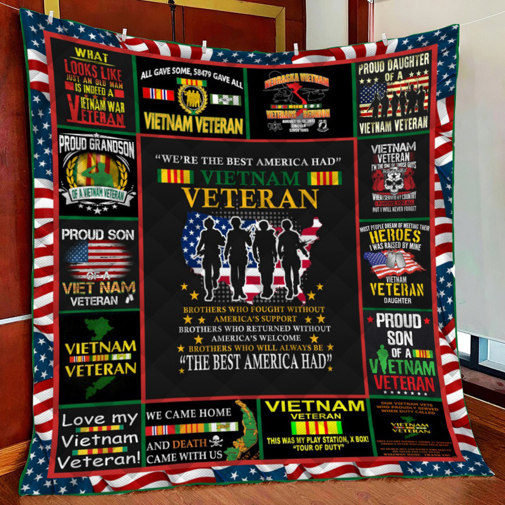 Vietnam Veteran 3D Fleece Blanket Quilt Blanket