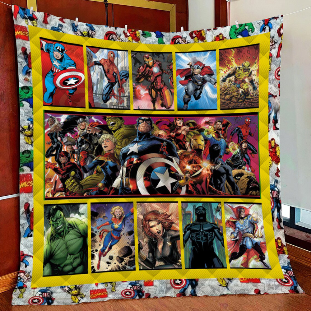 Marvel Comic Fleece Blanket Quilt Blanket